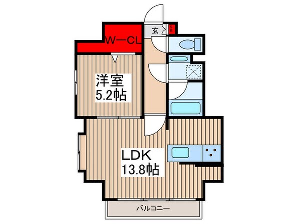 クレストソシアの物件間取画像